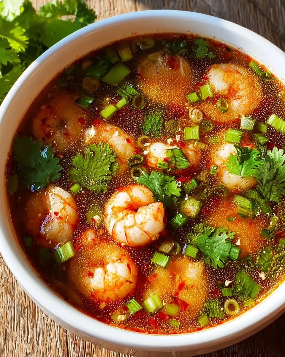 Quick and Spicy Shrimp Soup