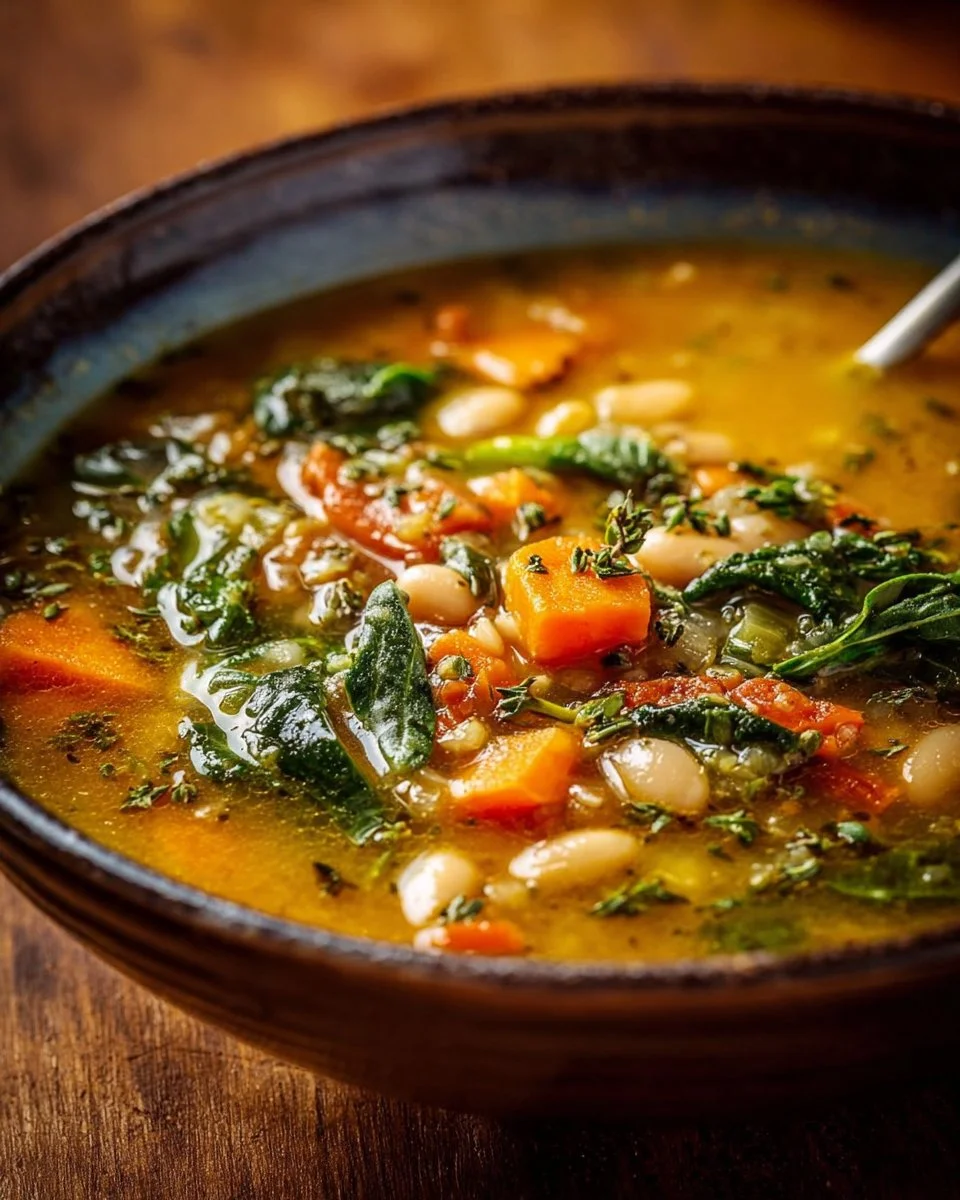Hearty Tuscan White Bean Soup