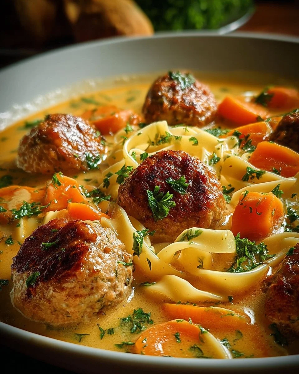 Cozy Swedish Meatball Soup