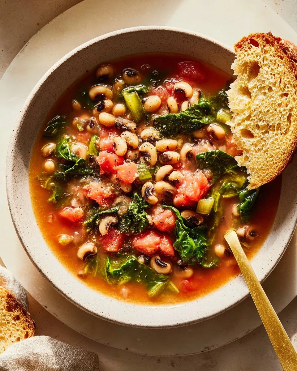 Smoky Black Eyed Pea Soup