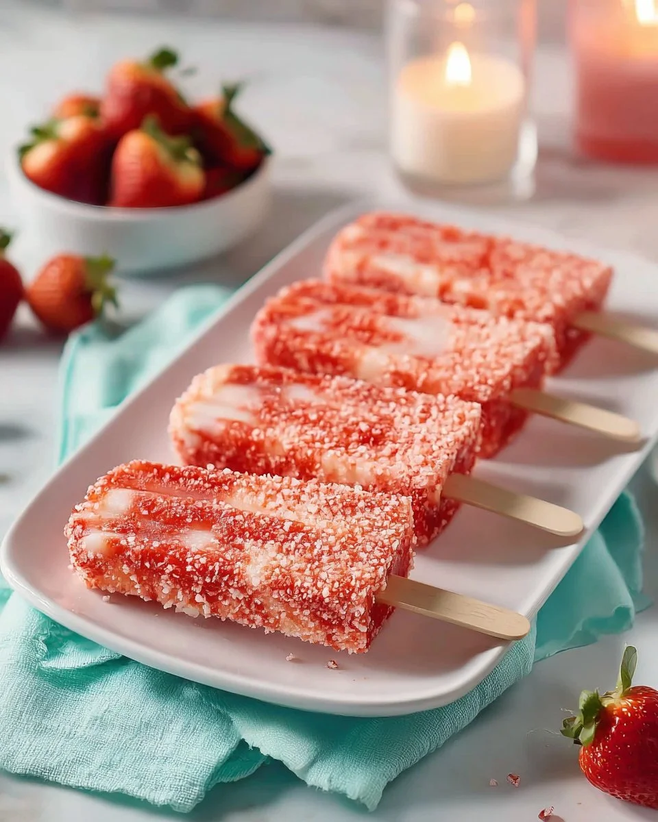 Best Strawberry Shortcake Ice Cream Bars