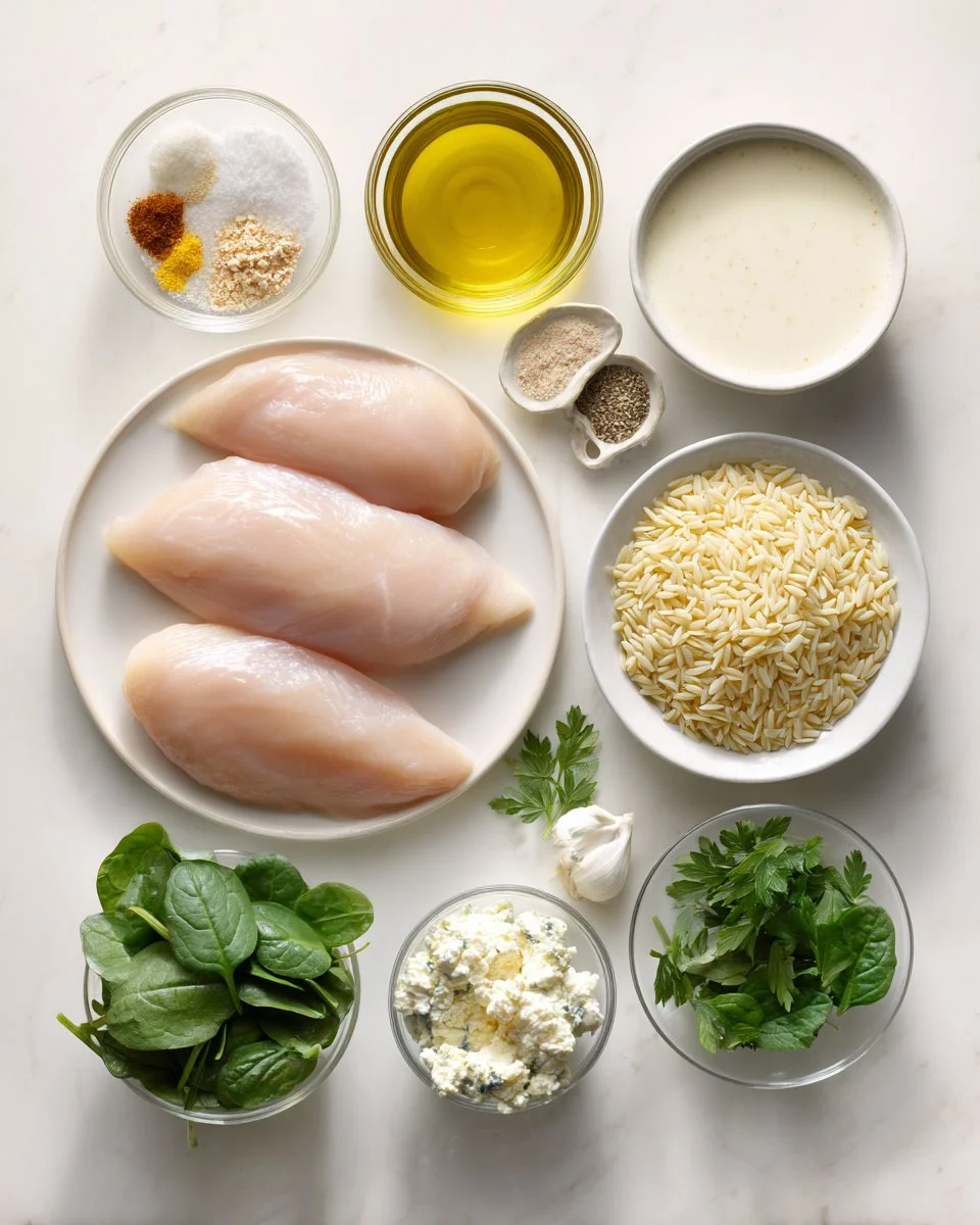 Boursin Orzo with Chicken