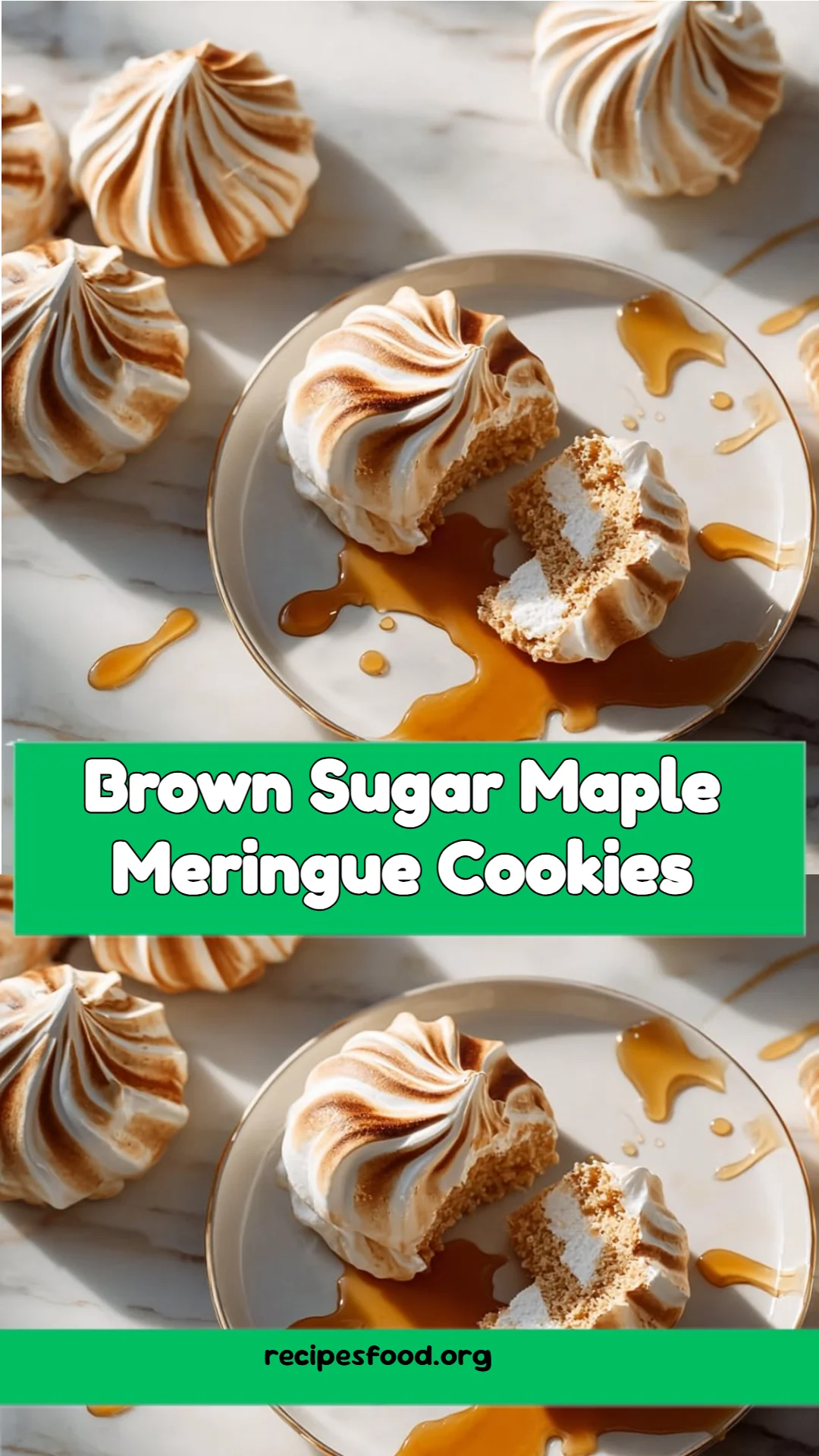Brown Sugar Maple Meringue Cookies