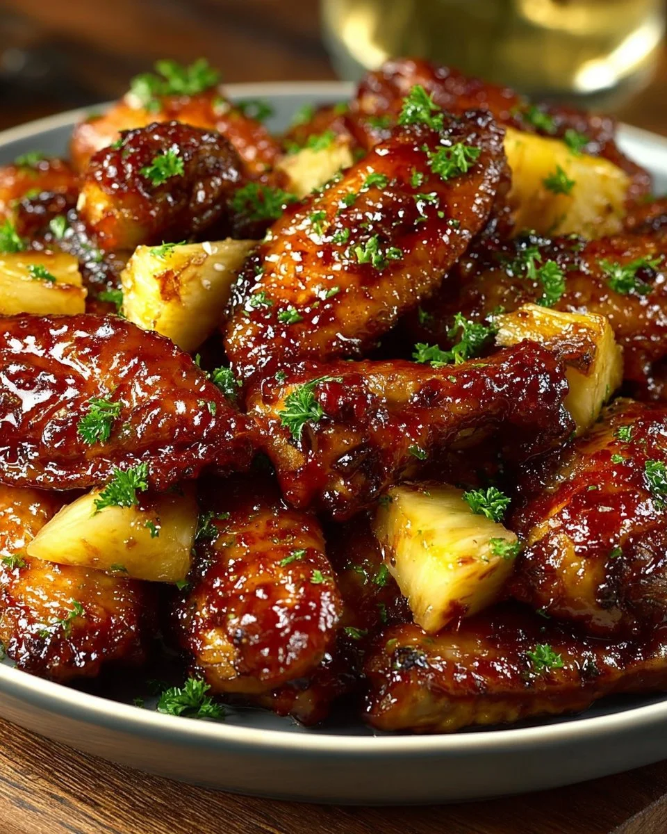 Brown Sugar Pineapple Wings