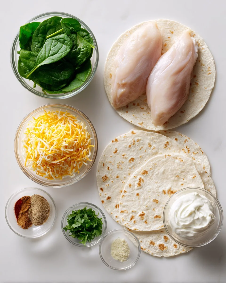 Cheesy Garlic Chicken Wraps