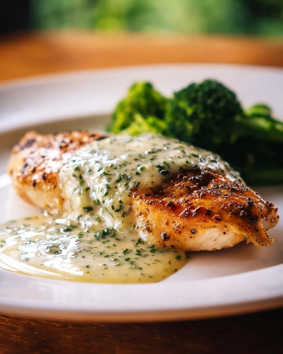 Chicken in Basil Cream Sauce