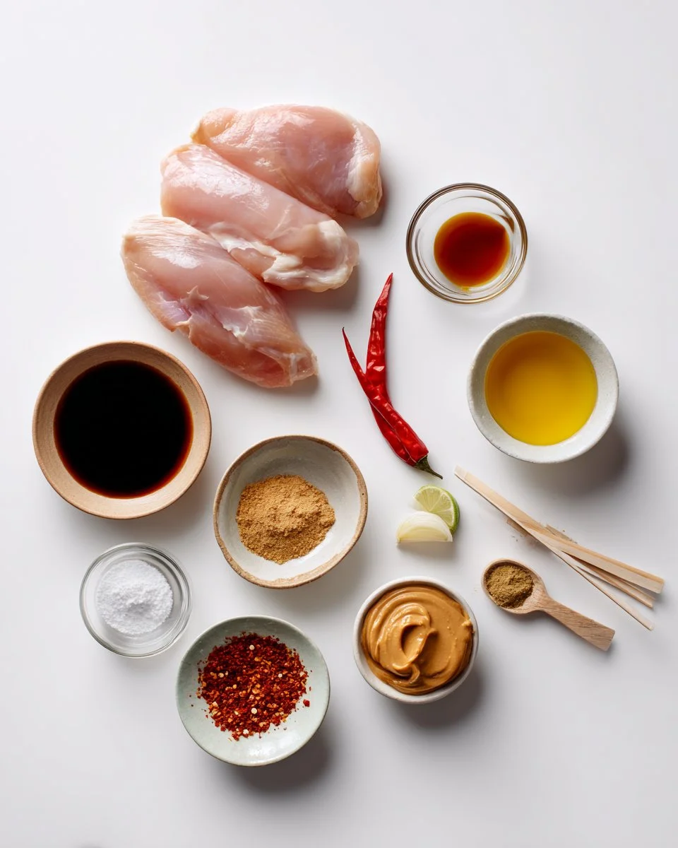 Chicken Satay with Thai Peanut Sauce