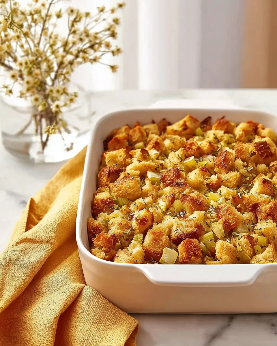 Classic Ground Turkey and Stuffing Casserole