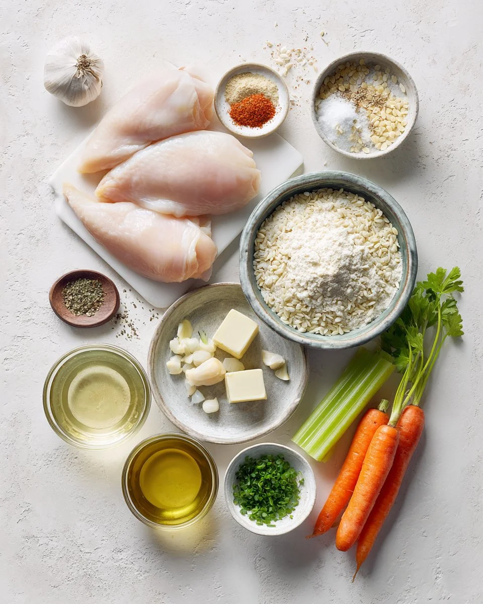Creamy Chicken Pot Pie Orzo