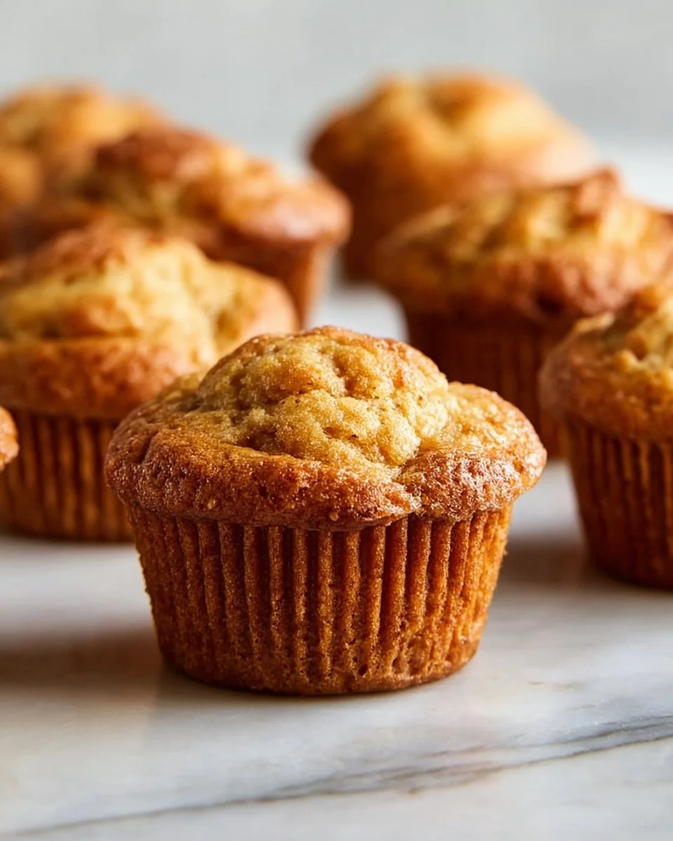 Fluffy gluten-free almond flour muffins on a wooden table