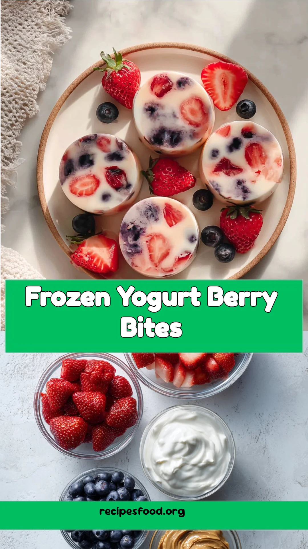 Frozen Yogurt Berry Bites