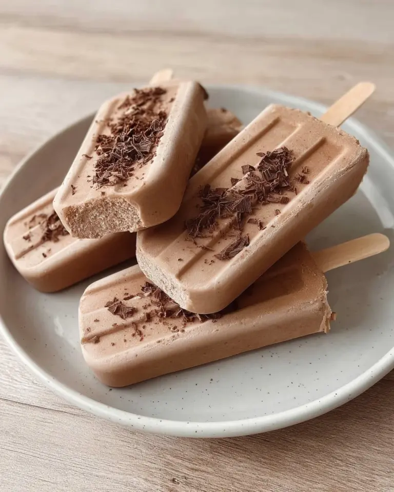 Homemade fudgesicle recipe with rich chocolate flavor and creamy texture