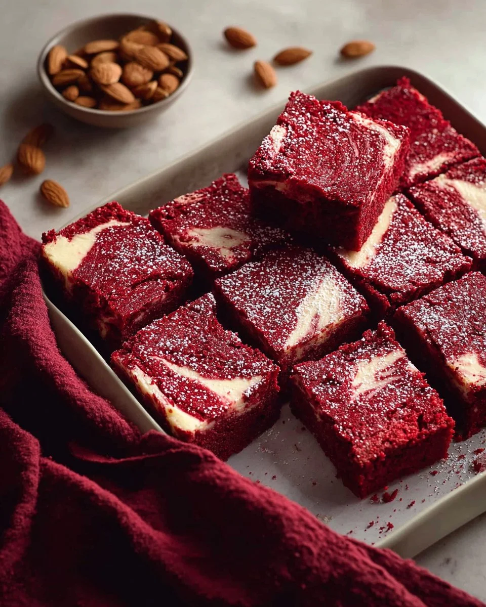Gluten Free Red Velvet Brownies with Almond Flour