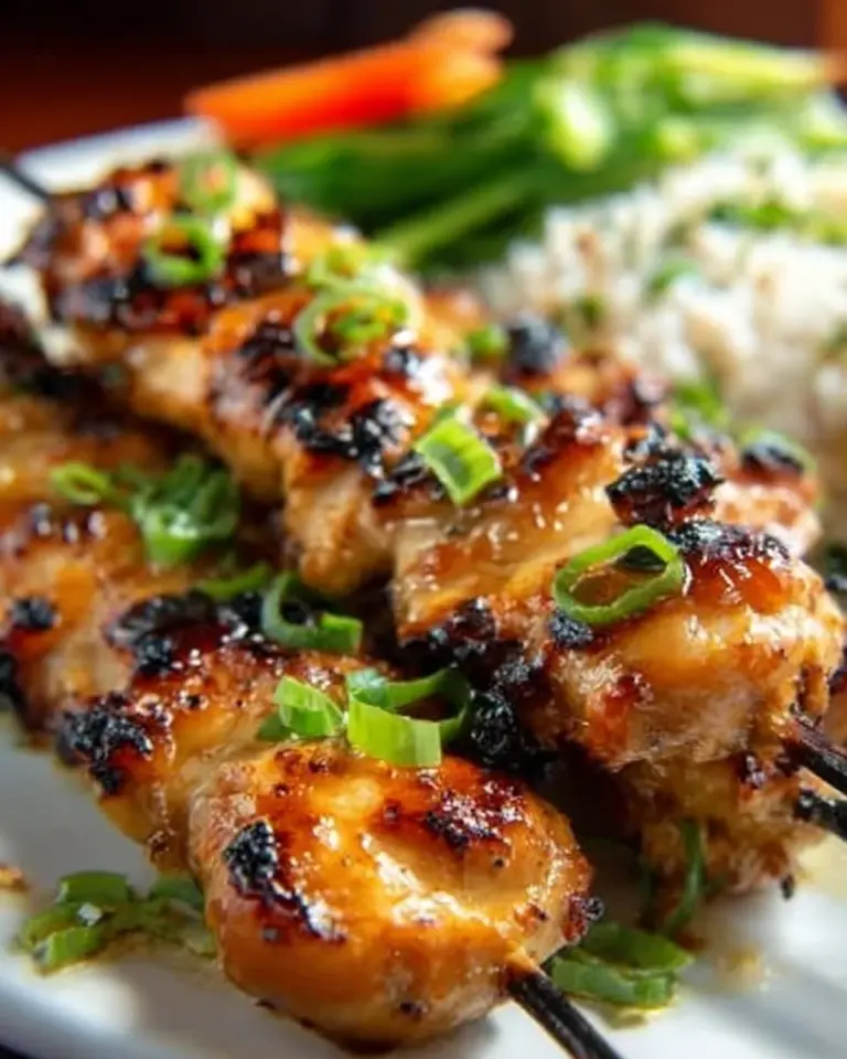Delicious grilled Vietnamese chicken garnished with fresh herbs and spices.