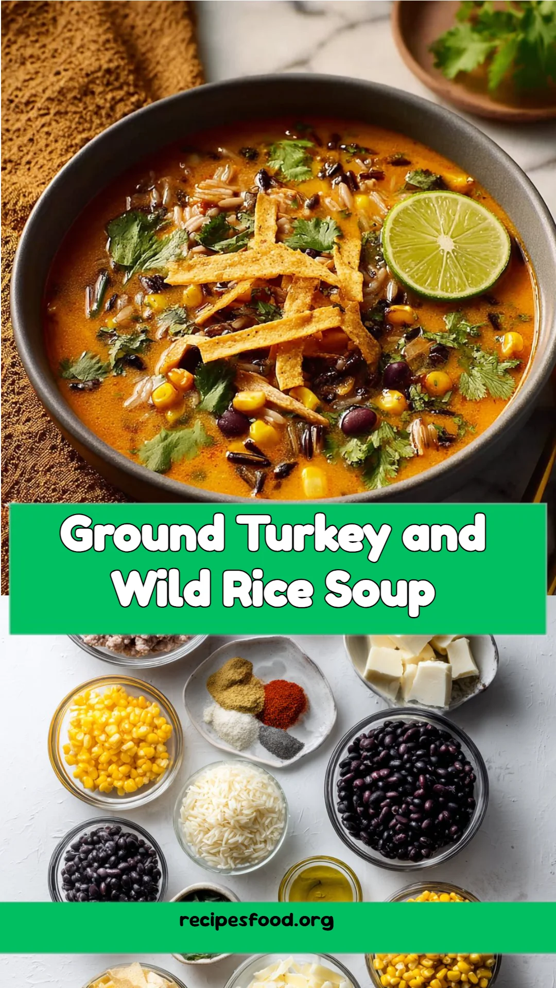 Ground Turkey and Wild Rice Soup