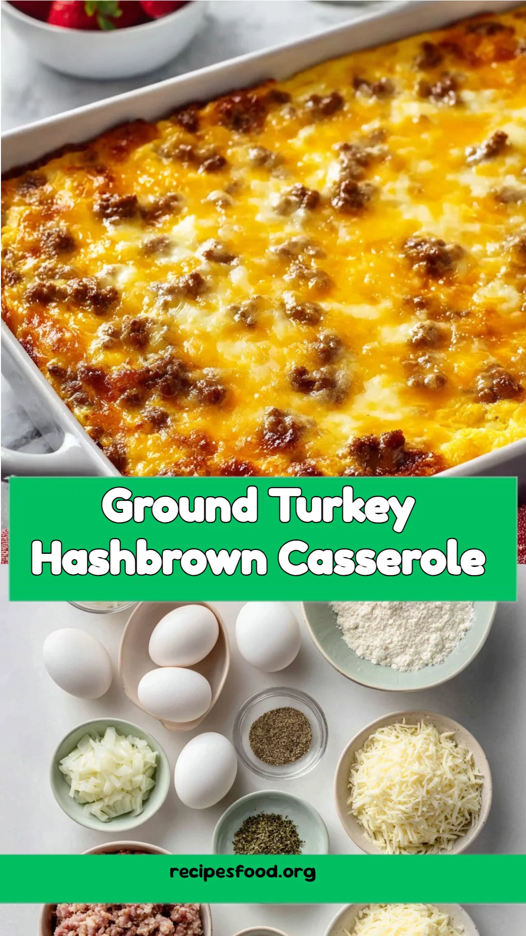 Ground Turkey Hashbrown Casserole