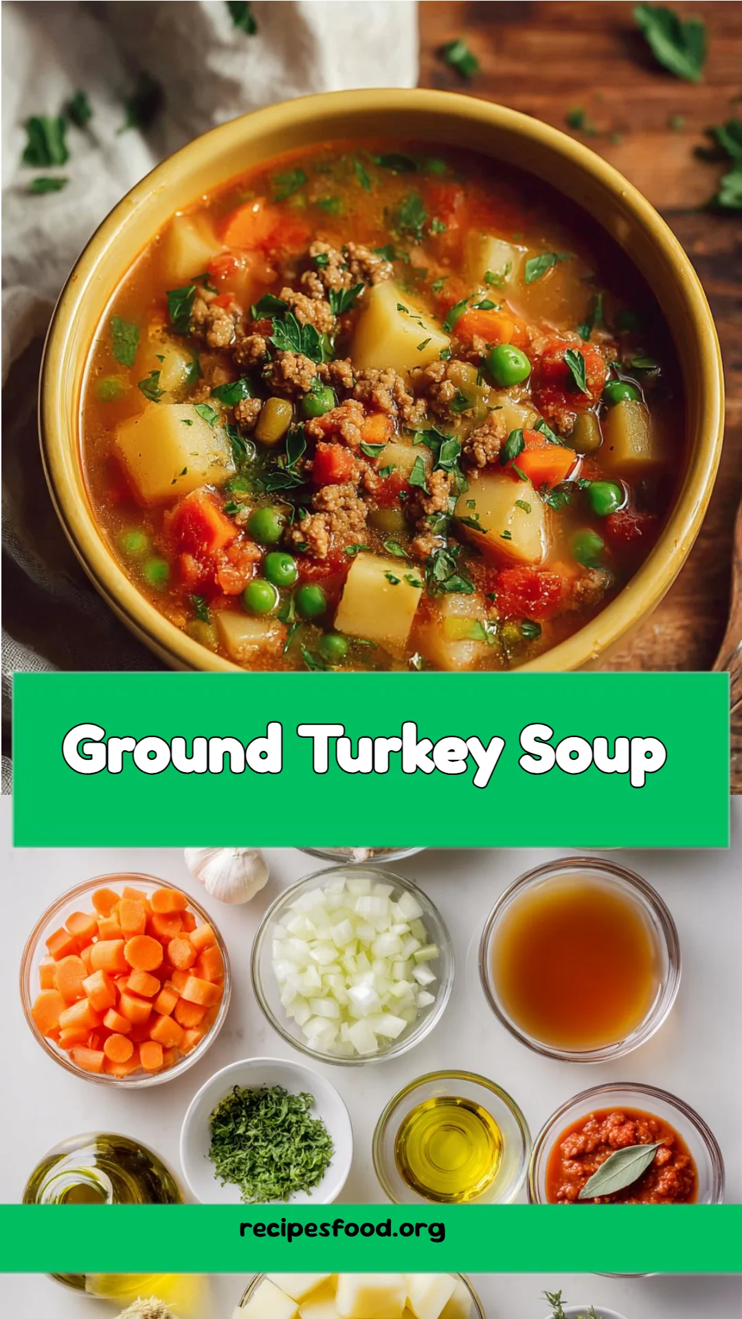 Ground Turkey Soup