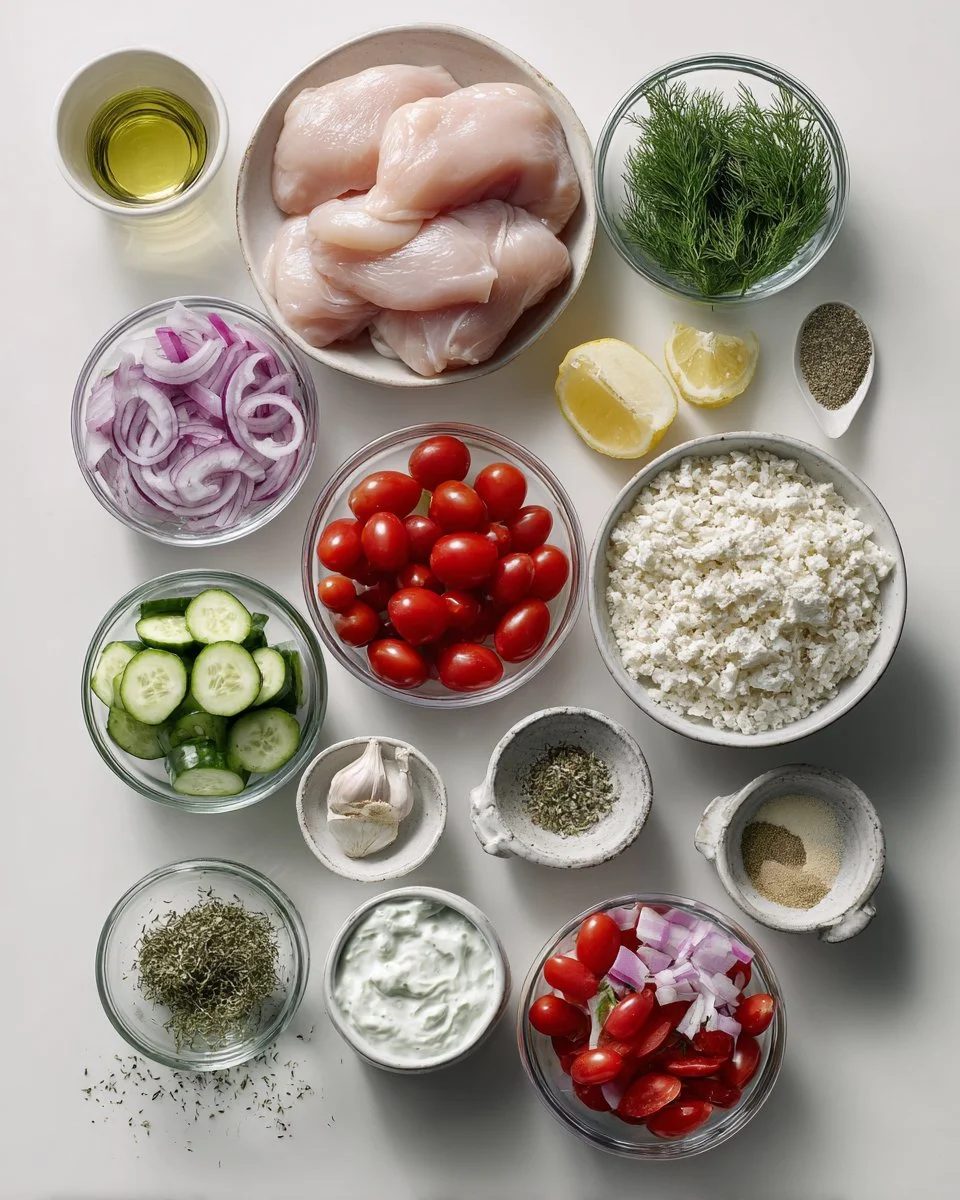 Healthy and Delicious Chicken Gyro Bowls