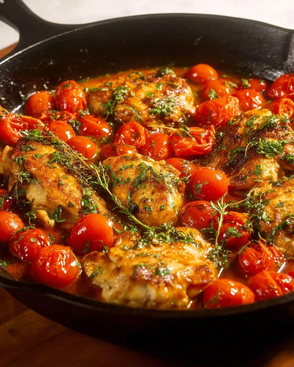 Healthy Chicken Pomodoro Skillet