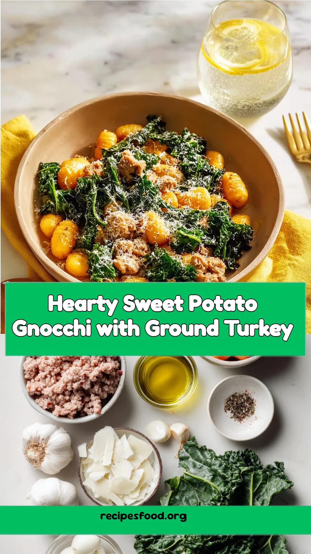 Hearty Sweet Potato Gnocchi with Ground Turkey