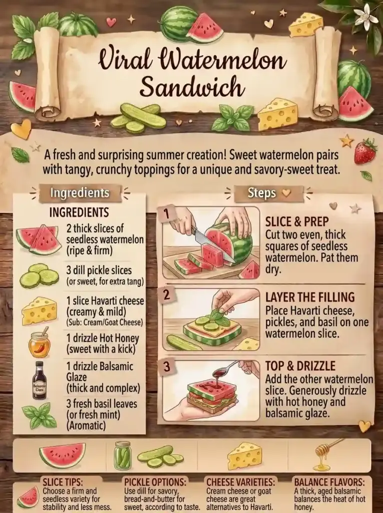 Viral Watermelon Sandwich