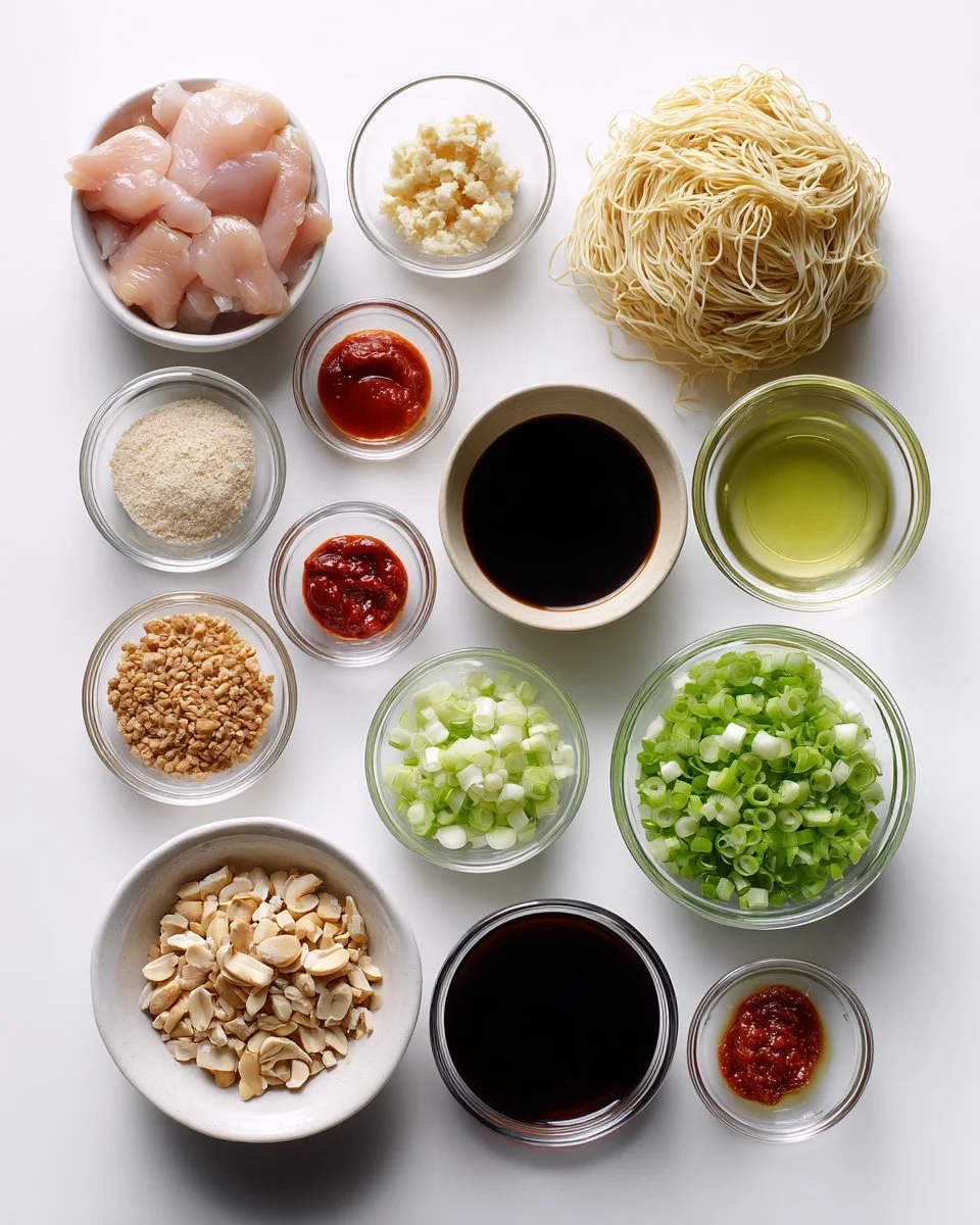 Kung Pao Chicken Noodles