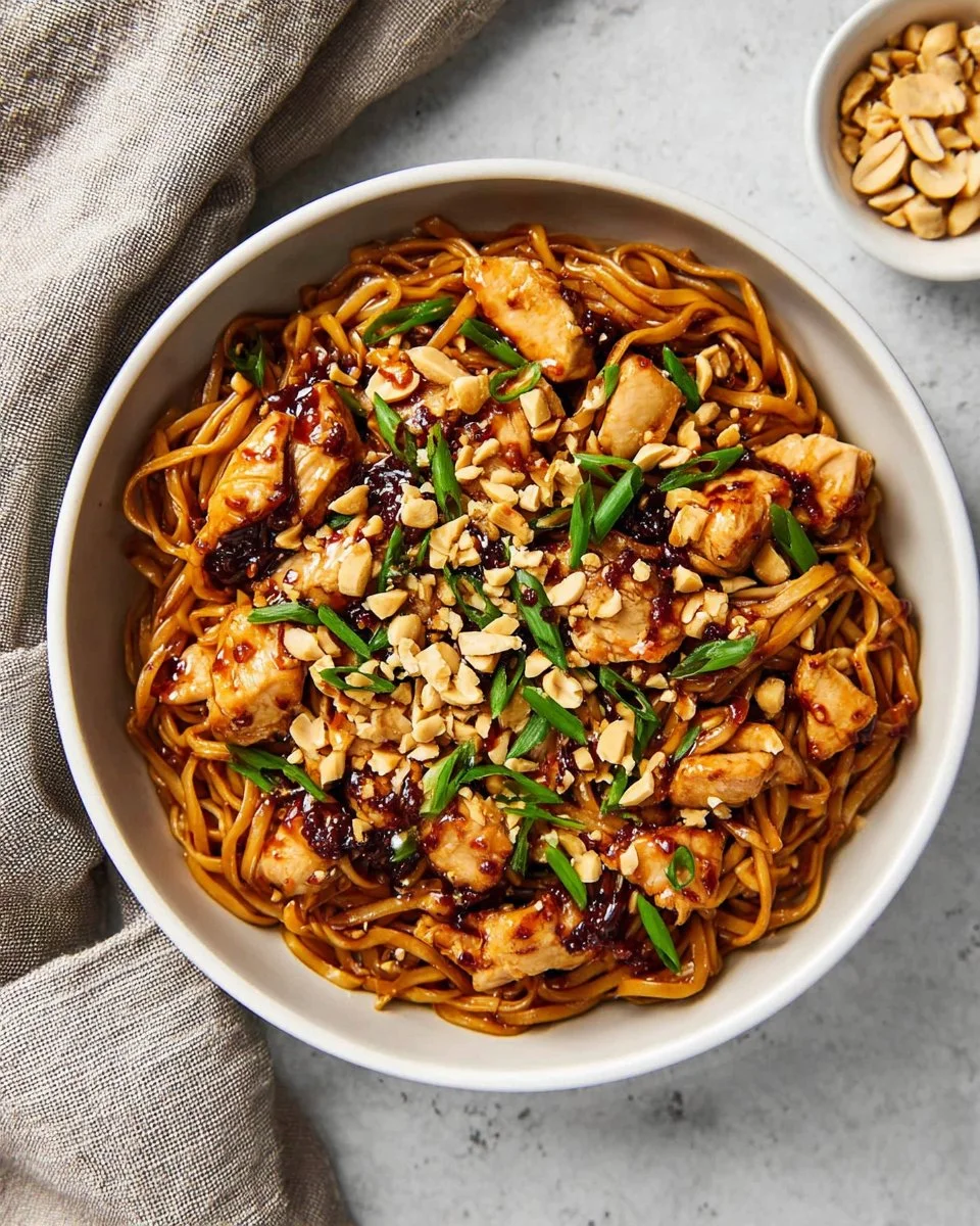 Kung Pao Chicken Noodles