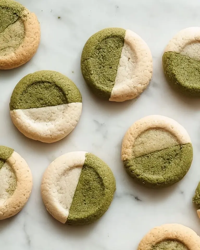 Delicious Matcha Latte Cookies arranged on a plate showcasing their vibrant green color.