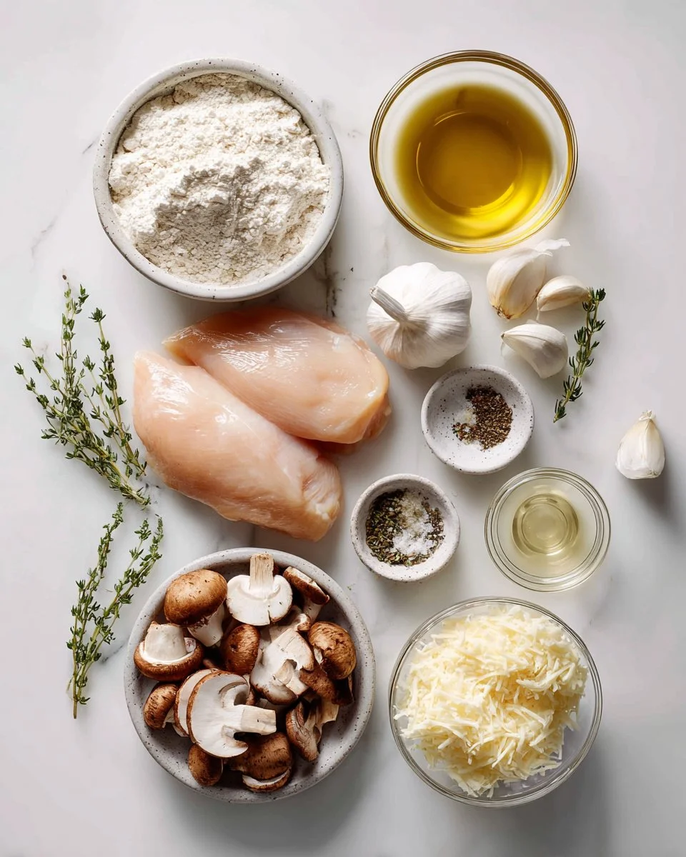 Mushroom Asiago Chicken