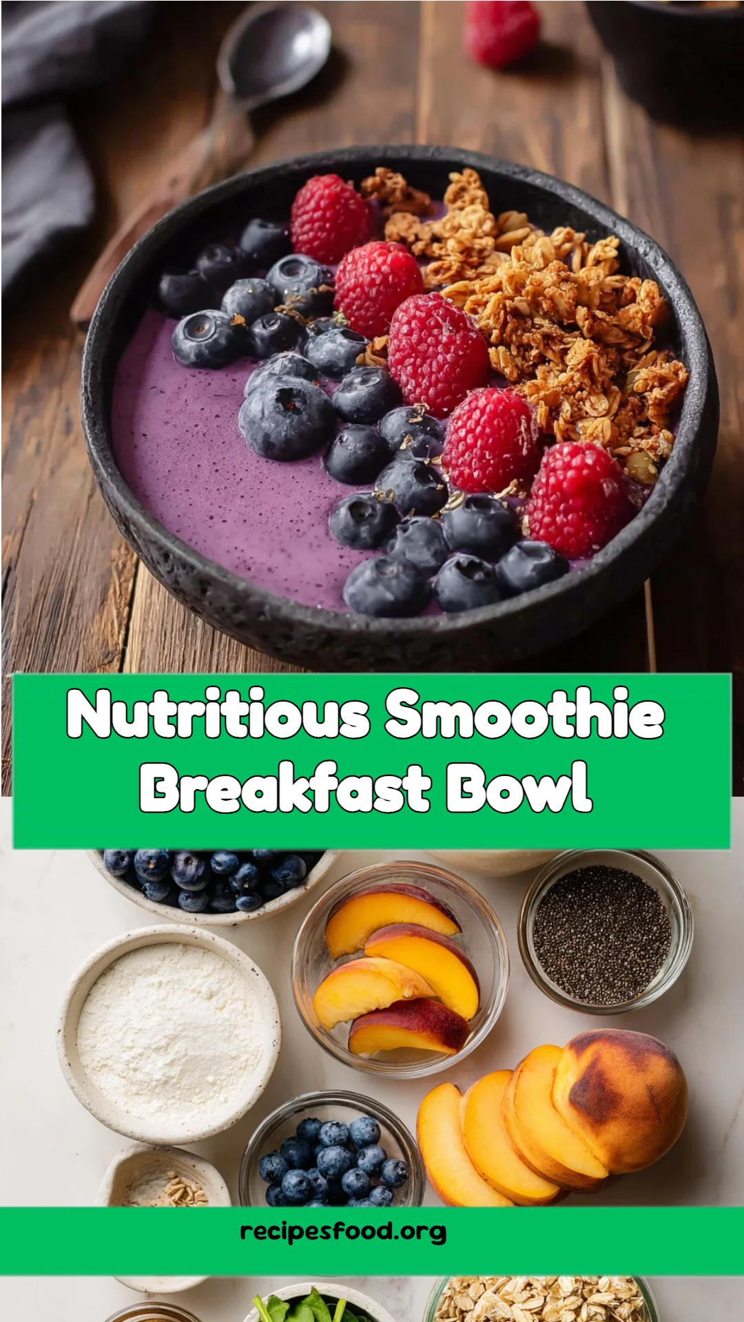 Nutritious Smoothie Breakfast Bowl
