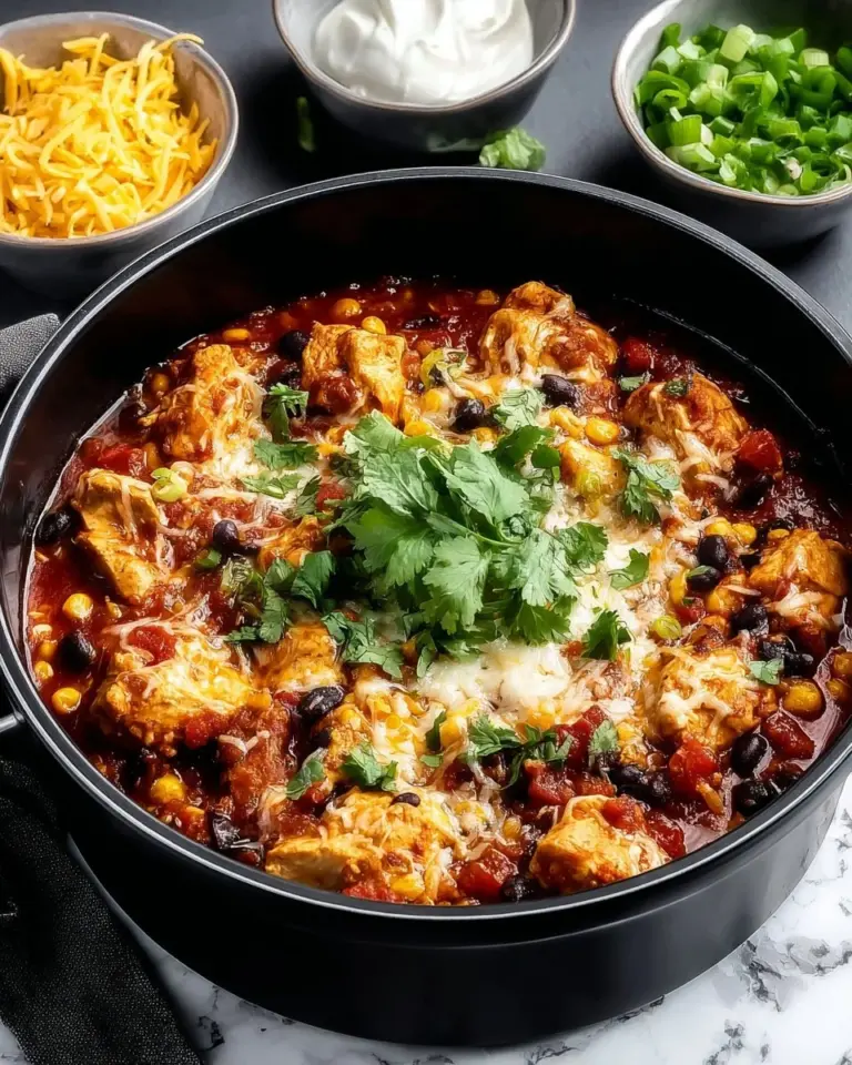 Pioneer Woman Mexican Chicken Casserole topped with cheese and cilantro