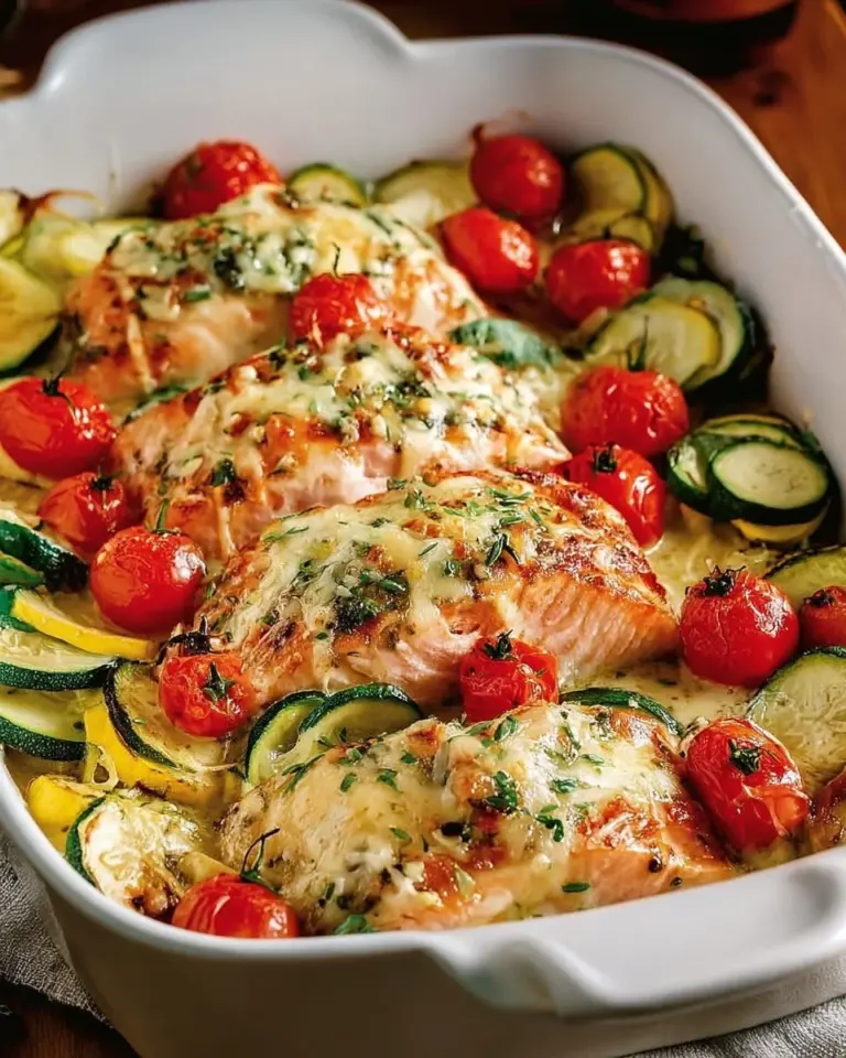 Sheet Pan Mediterranean Chicken with Zucchini cooked on a baking tray