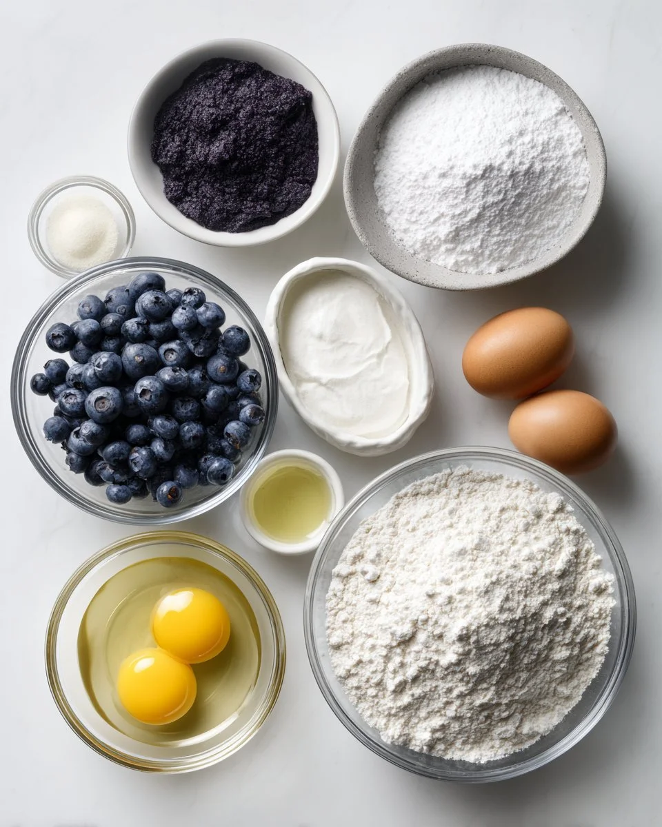 Sour Cream Blueberry Muffins