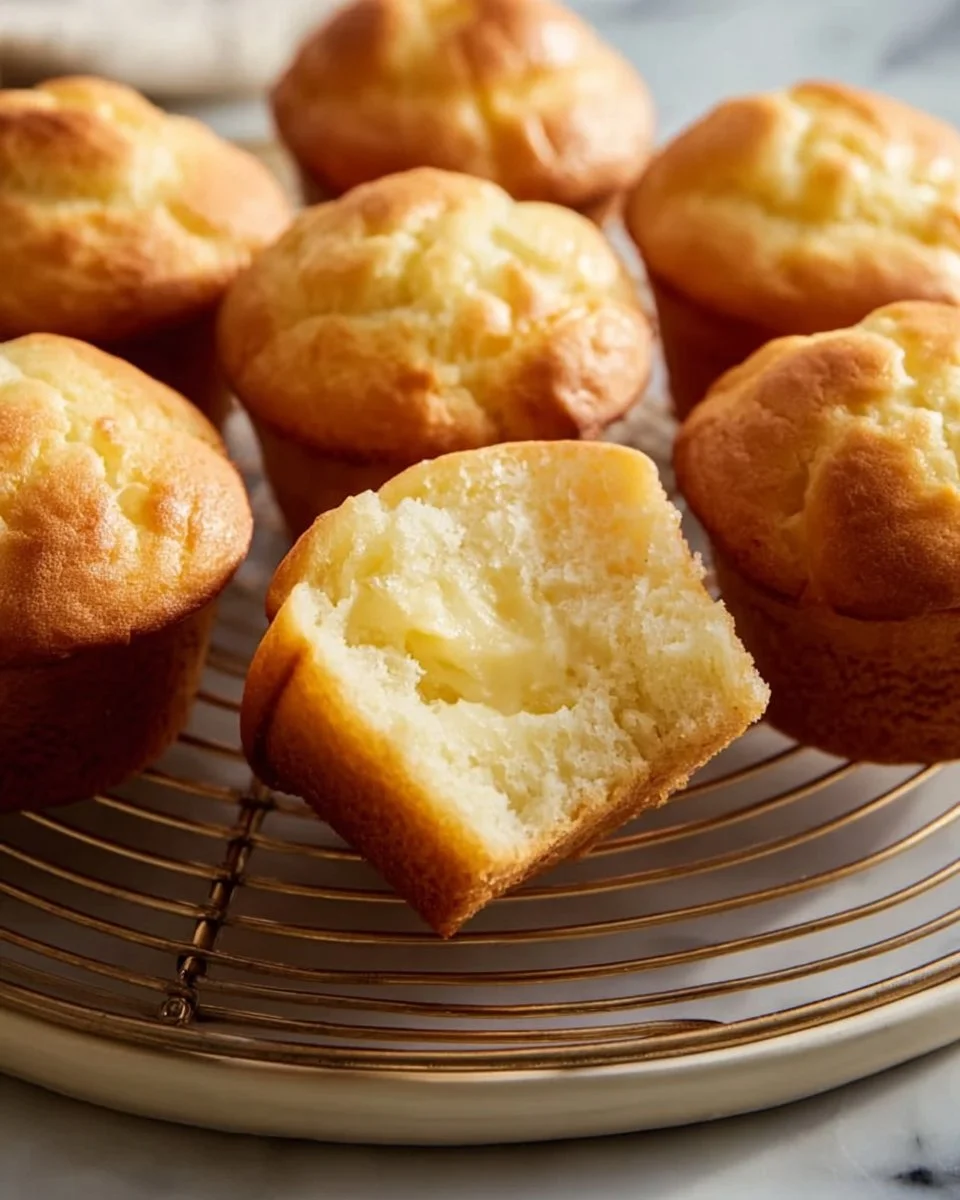 Deliciously moist sour cream muffins fresh from the oven