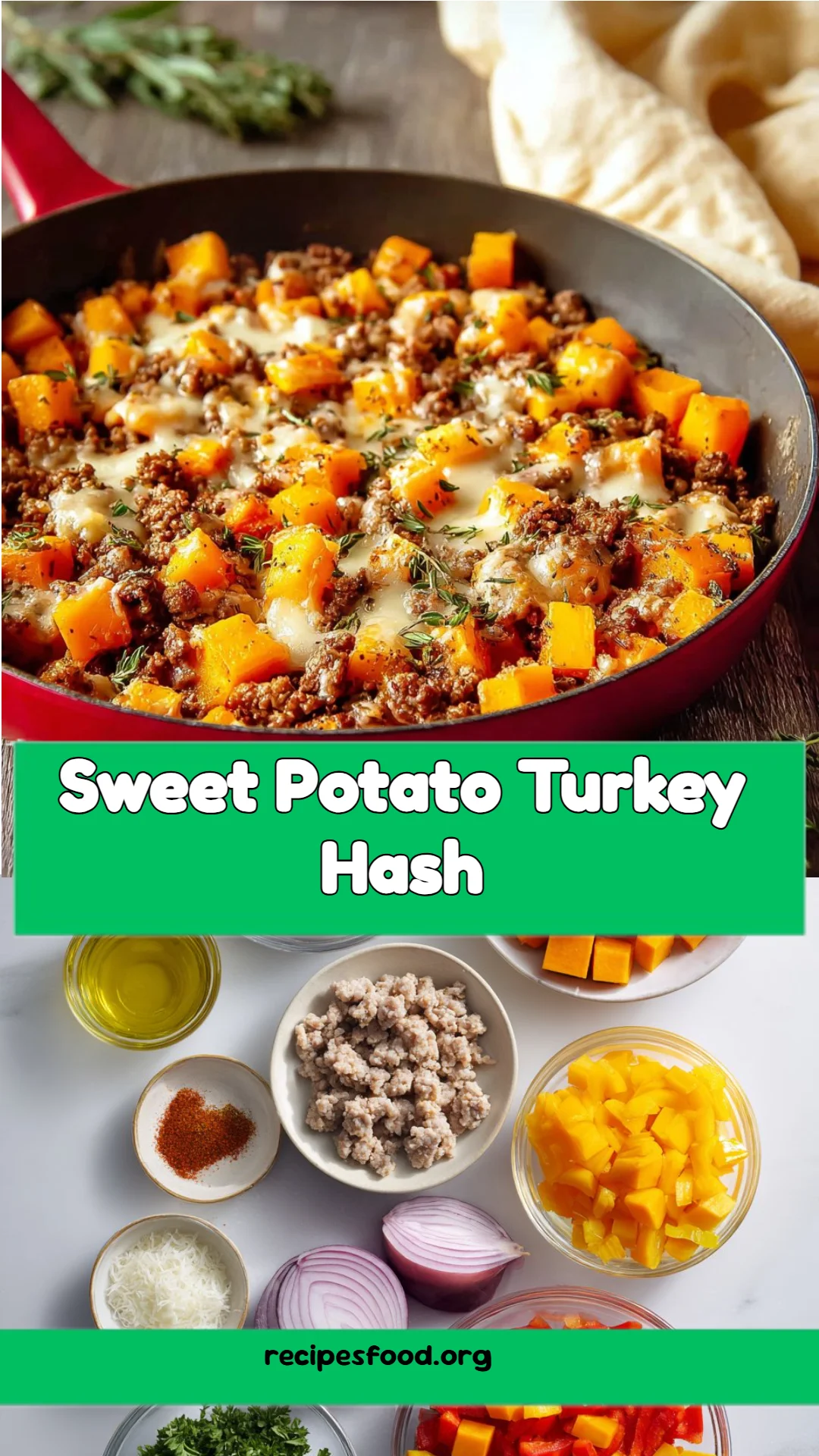Sweet Potato Turkey Hash