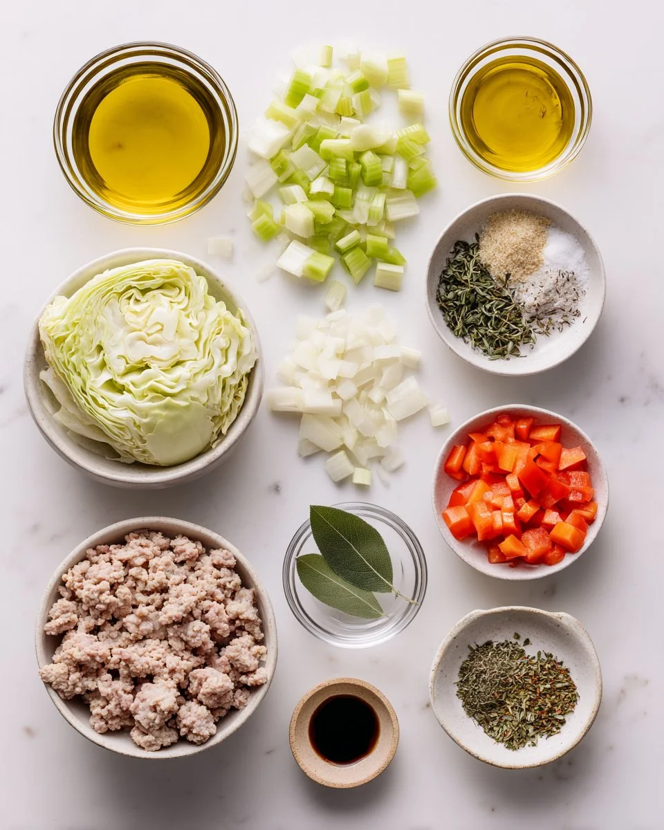 Traditional Stuffed Cabbage Soup with Ground Turkey