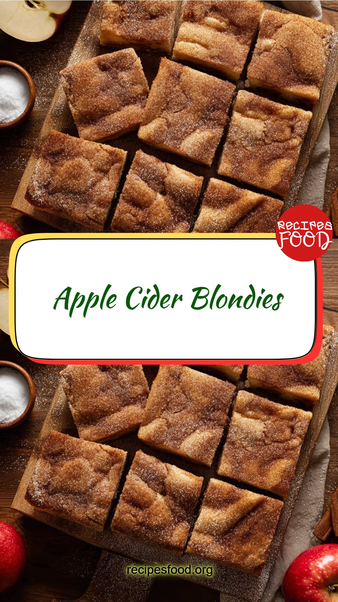Apple Cider Blondies
