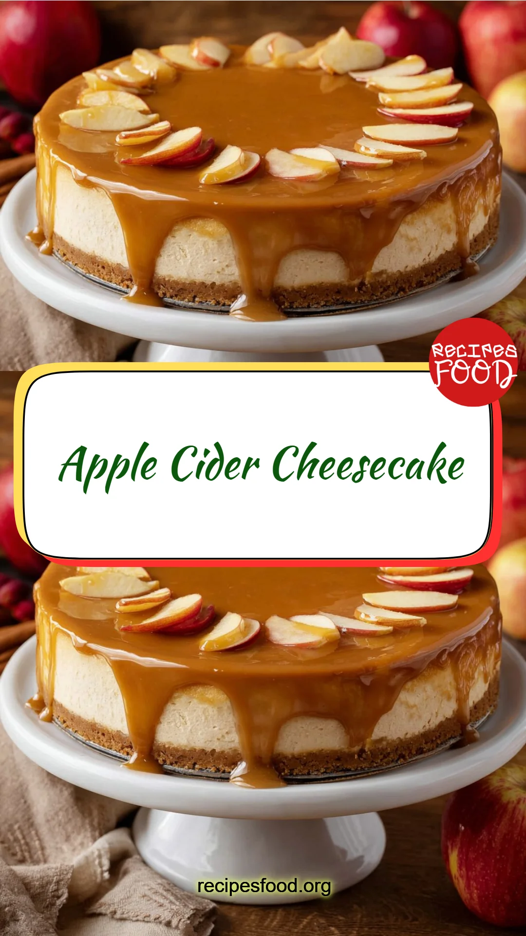 Apple Cider Cheesecake