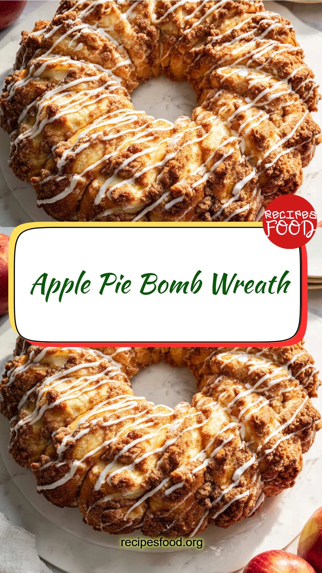 Apple Pie Bomb Wreath