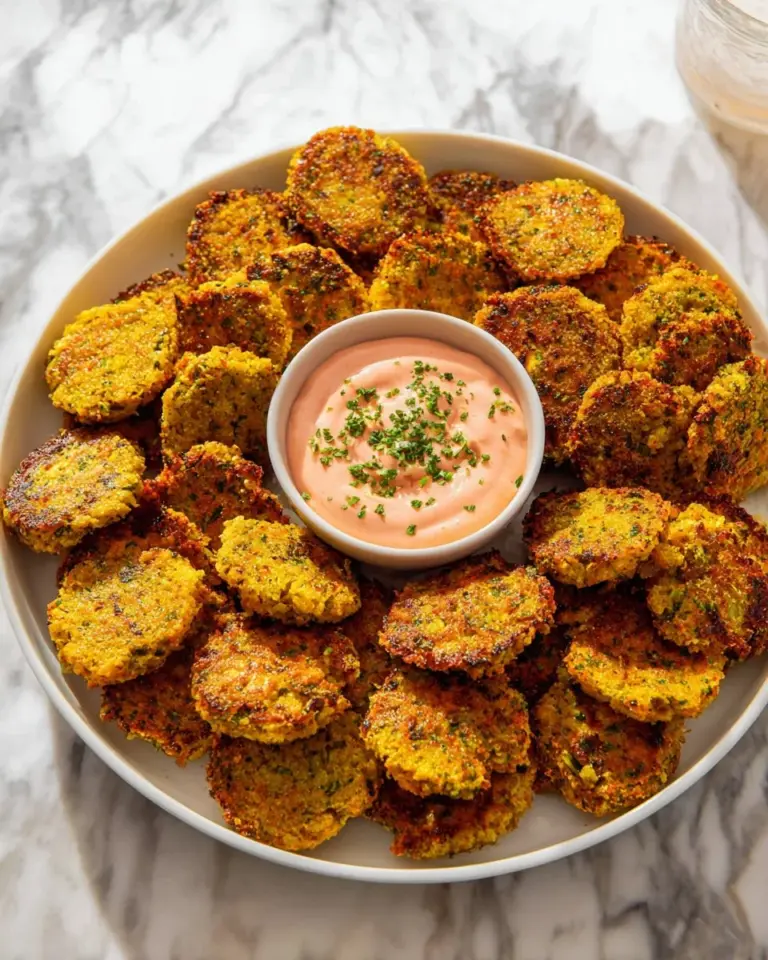 Baked broccoli pumpkin tots on a plate, a healthy snack option