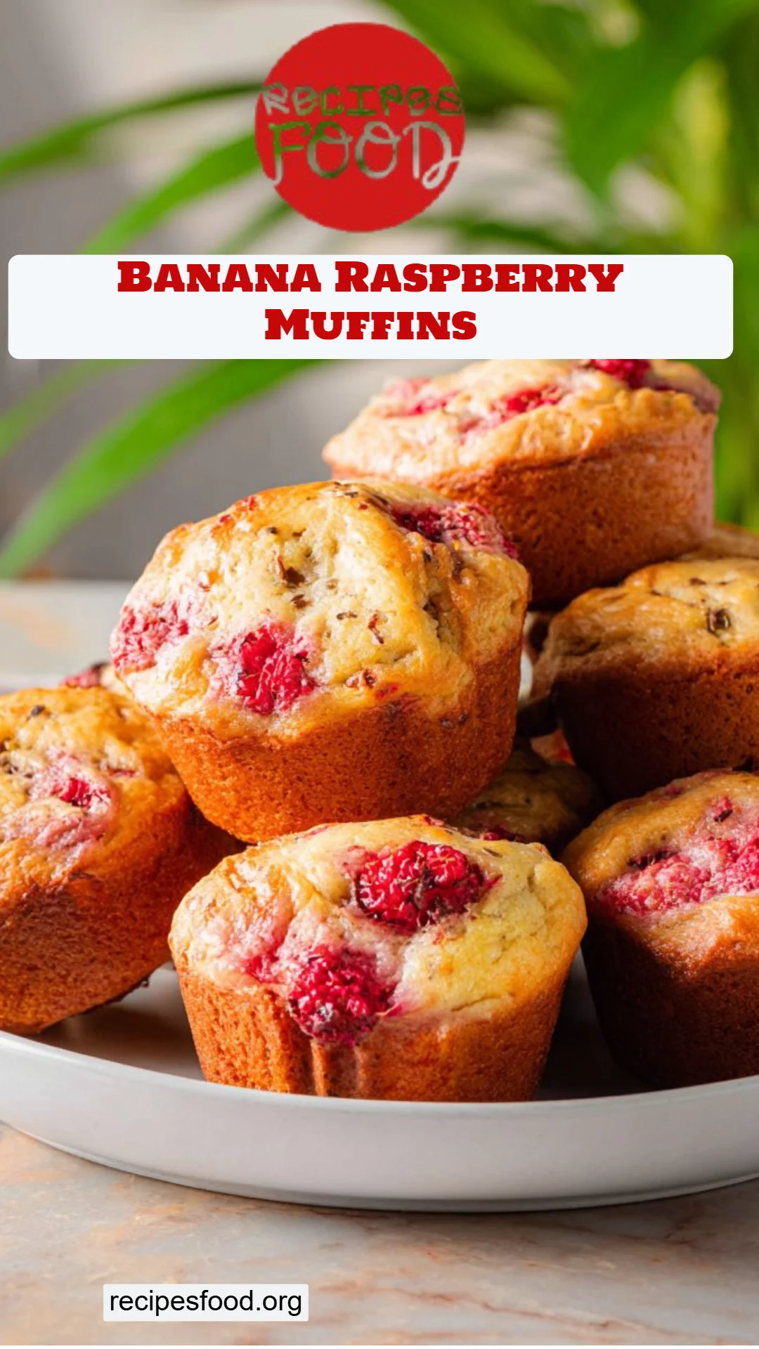 Banana Raspberry Muffins