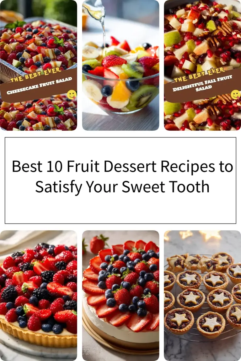 A selection of the best fruit dessert recipes for a sweet craving