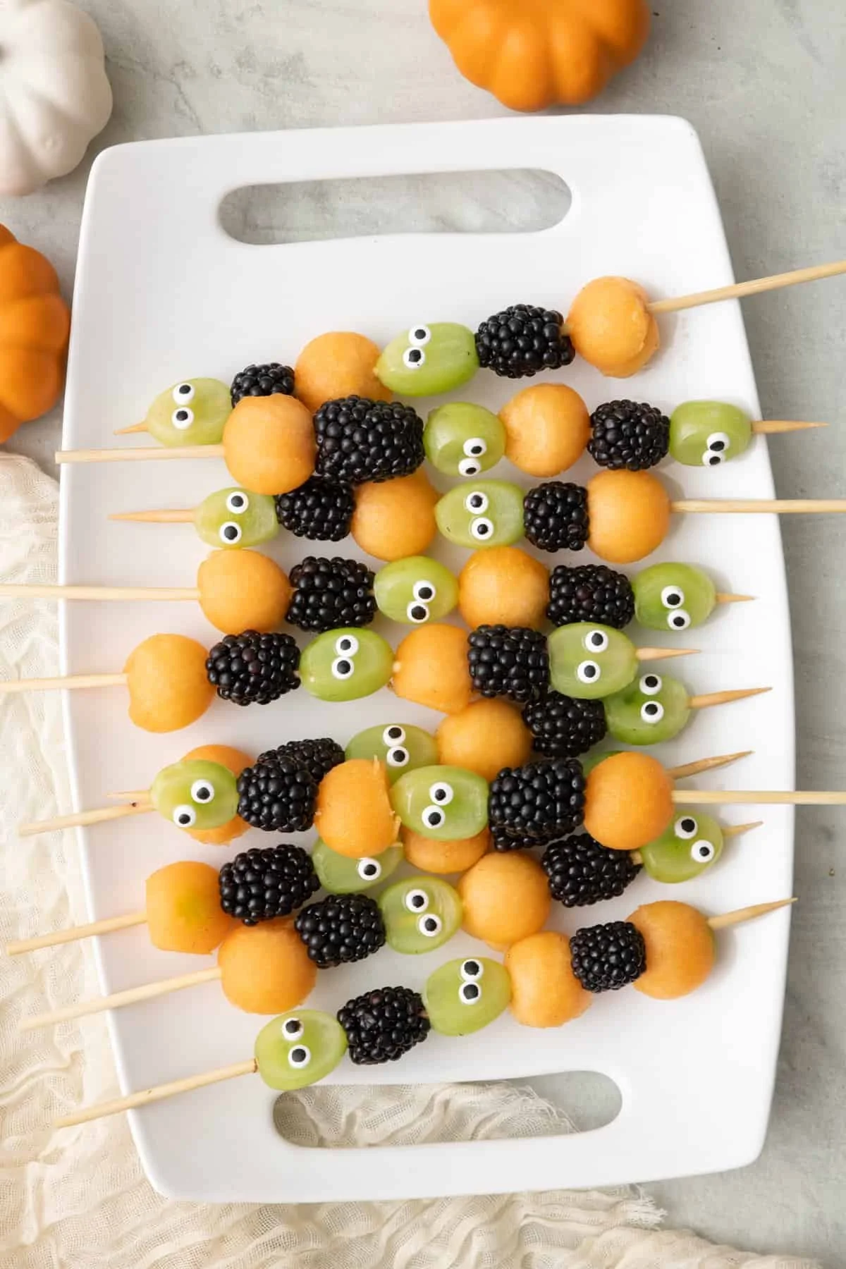 Spooky Fruit Kabobs