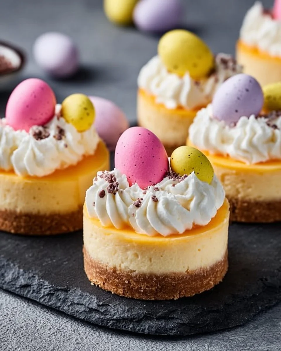 Mini Easter Cheesecakes