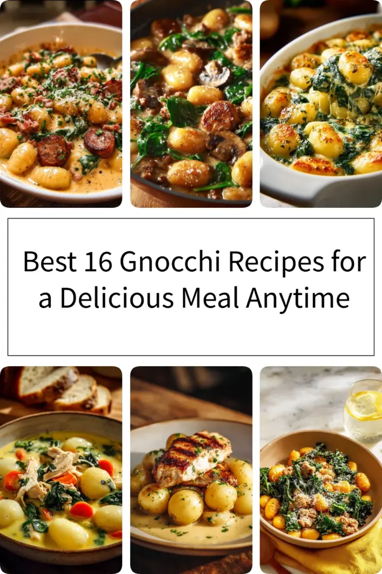 Delicious homemade gnocchi served with various sauces and toppings