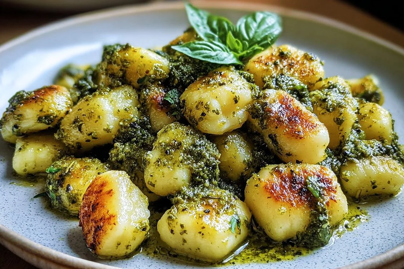 Cauliflower Gnocchi with Pesto