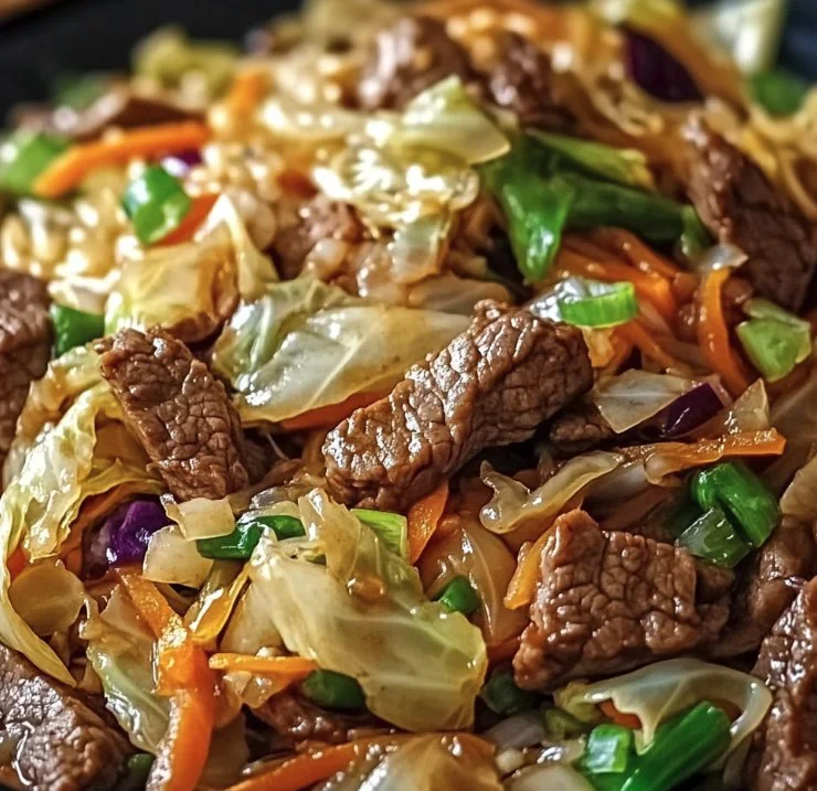 Beef and Cabbage Stir-Fry