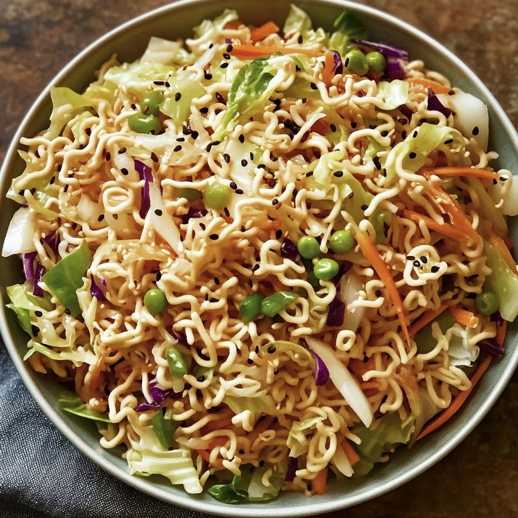 Ramen Noodle Salad with Cabbage