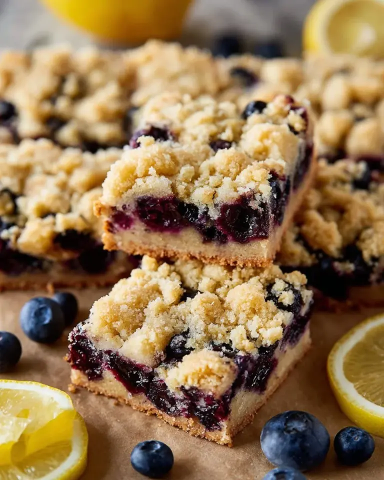 Blueberry lemon cheesecake bars topped with fresh blueberries and lemon zest