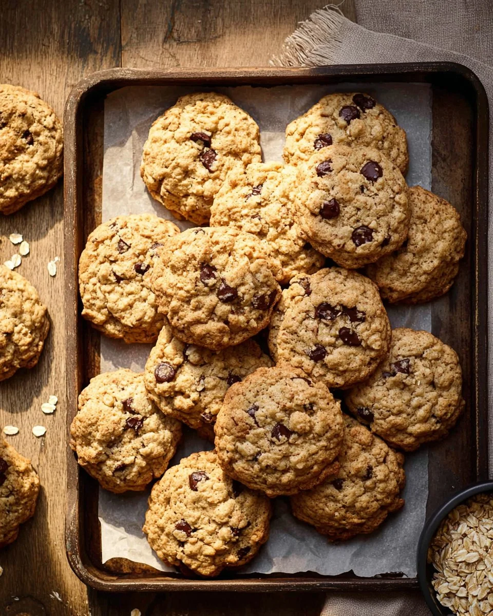 Brown Butter Oatmeal Chocolate Chip Cookies